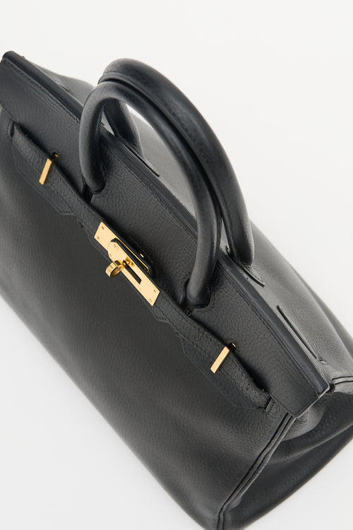 Hermès 1999 Noir Ardennes Birkin 30 Bag