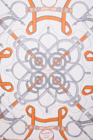 Hermès Silk & Cashmere Eperon D'Or 140 Shawl