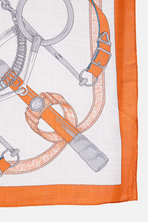 Hermès Silk & Cashmere Eperon D'Or 140 Shawl