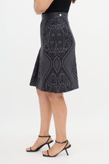 Hermès Paisley Bandana Box Pleat Skirt