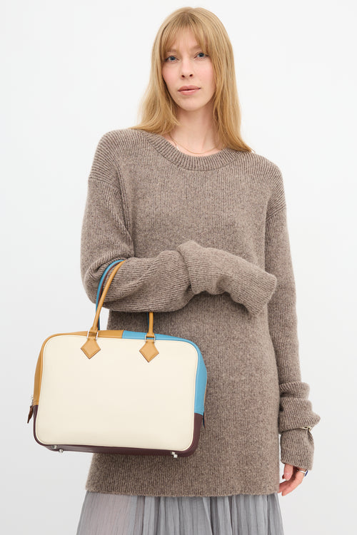 Hermès 2014 Colorblock Swift Arlequin Plume 32 Bag