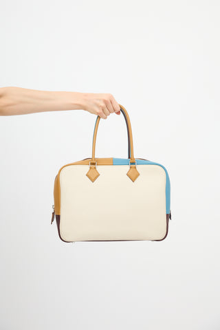 Hermès 2014 Colorblock Swift Arlequin Plume 32 Bag