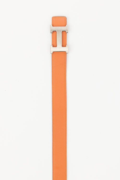 Hermès 2003 Leather Constance Reversible Belt