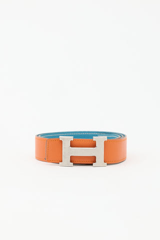 Hermès 2003 Leather Constance Reversible Belt