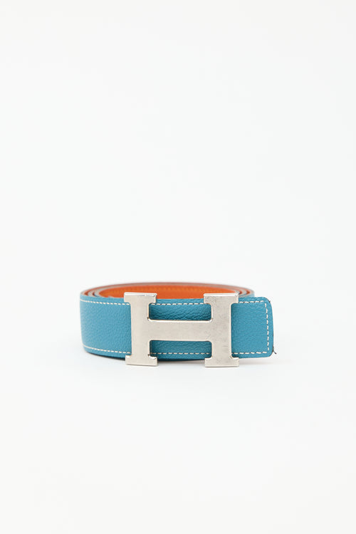 Hermès 2003 Leather Constance Reversible Belt