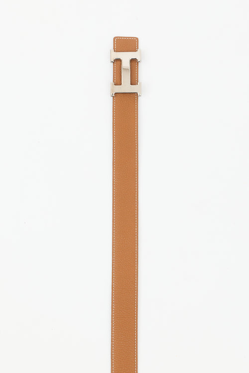 Hermès 2001 Leather Constance Reversible Belt