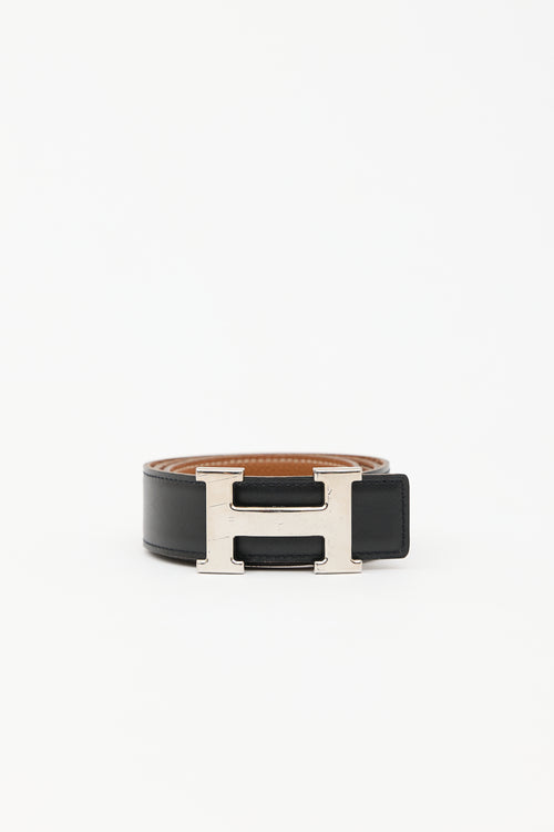 Hermès 2001 Leather Constance Reversible Belt