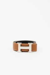 Hermès 2001 Leather Constance Reversible Belt