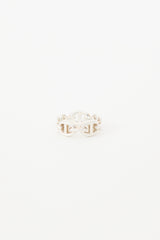 Hermès Sterling Silver Chaine D'Ancre Enchainee Ring