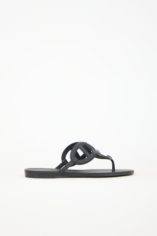 Hermès Rubber Egerie Sandal