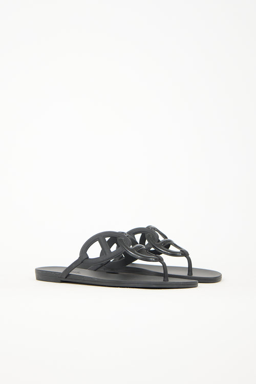 Hermès Rubber Egerie Sandal