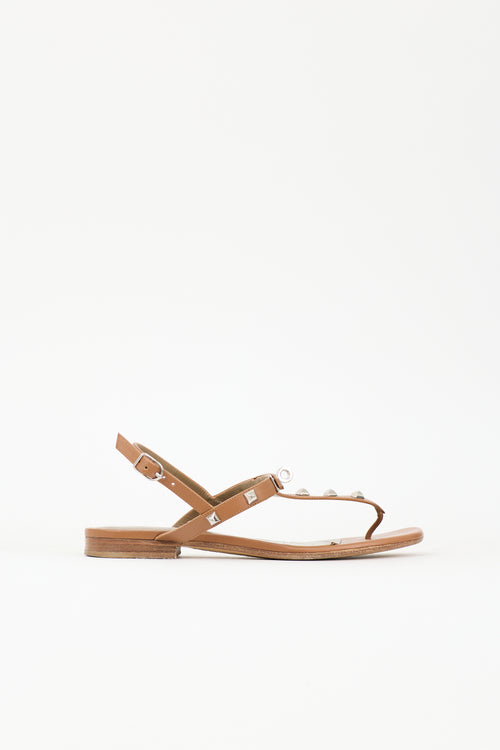 Hermès Leather Olivia Sandal