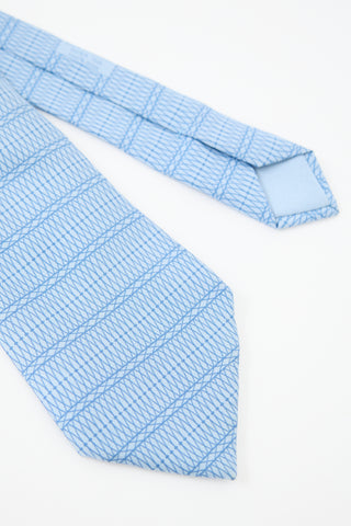 Hermès Silk Printed Tie