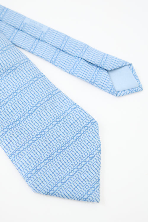 Hermès Silk Printed Tie