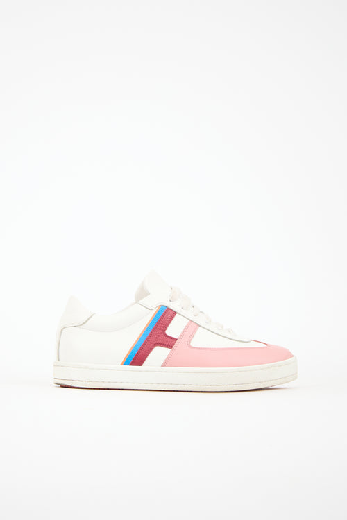 Hermès Leather Boomerang Sneaker