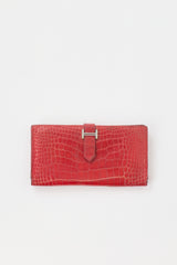 Hermès Exotic Leather Bearn Wallet