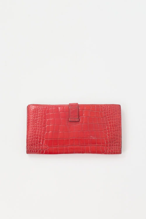 Hermès Exotic Leather Bearn Wallet