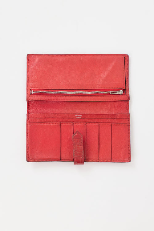 Hermès Exotic Leather Bearn Wallet