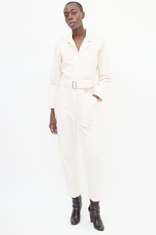 Horses Atelier Cream Belted Field Jumpsuit