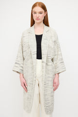 Horses Atelier White Melange Tweed Coat