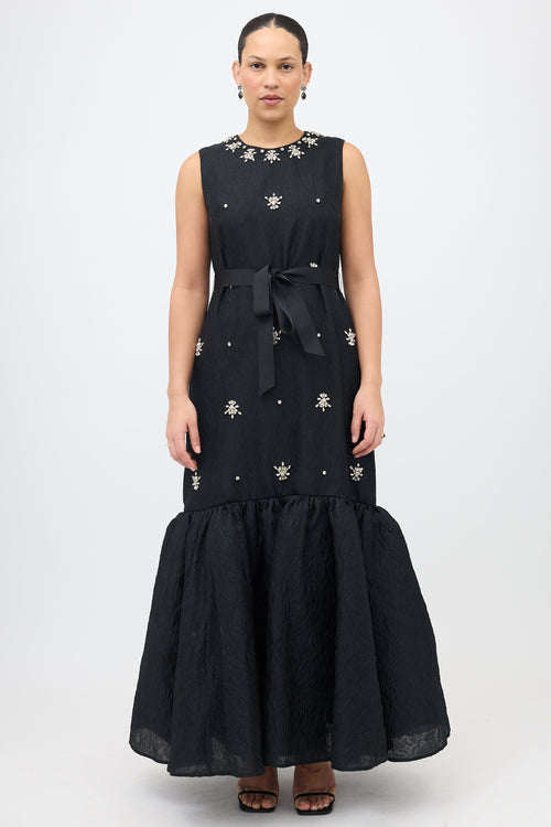 Huishan Zhang Brocade & Crystal Dress