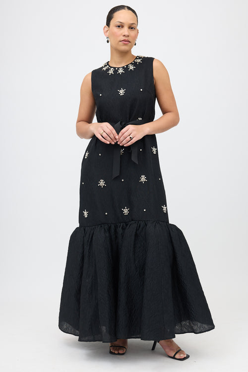 Huishan Zhang Brocade & Crystal Dress