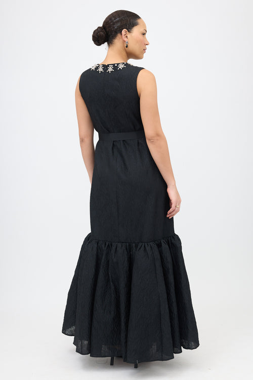 Huishan Zhang Brocade & Crystal Dress