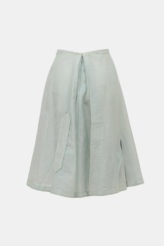 Hussein Chalayan SS 2000 Pleated Midi Skirt