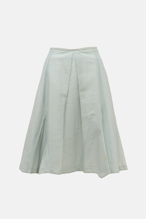 Hussein Chalayan SS 2000 Pleated Midi Skirt