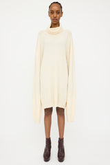 Maison Margiela X H&M Cream Cashmere Knit Oversized Turtleneck