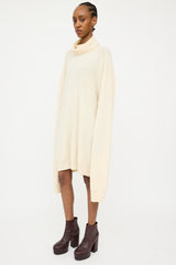 Maison Margiela X H&M Cream Cashmere Knit Oversized Turtleneck