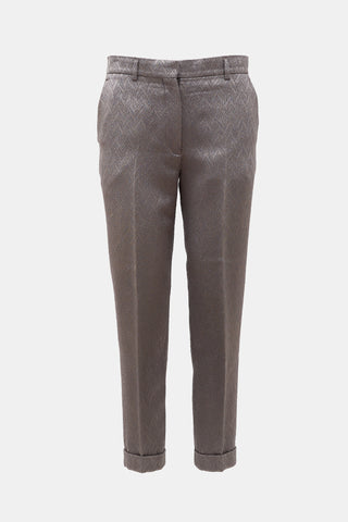 Haider Ackermann Wool Satin Jacquard Trouser