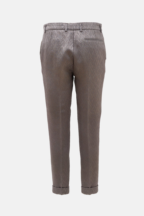 Haider Ackermann Wool Satin Jacquard Trouser