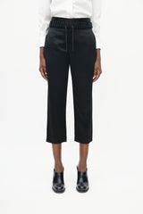 Haider Ackermann Black Lace Cropped Trouser