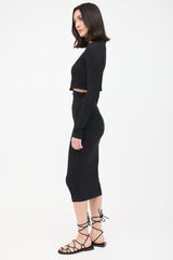 Haider Ackermann Cut Out Waist Dress
