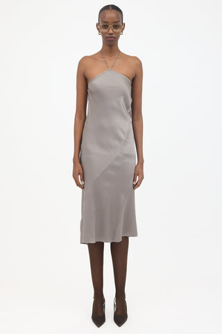 Haider Ackermann Silk Halter Neck Dress