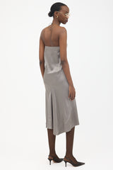 Haider Ackermann Silk Halter Neck Dress
