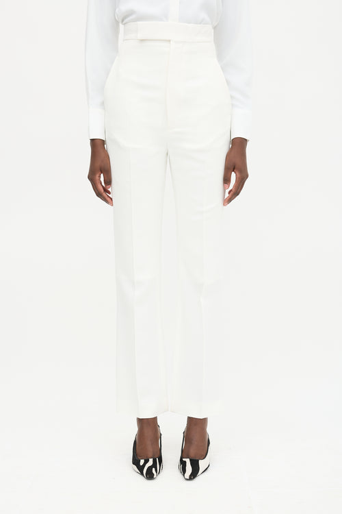 Crepe High Waist Trouser
