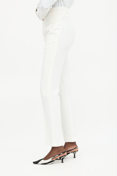Crepe High Waist Trouser