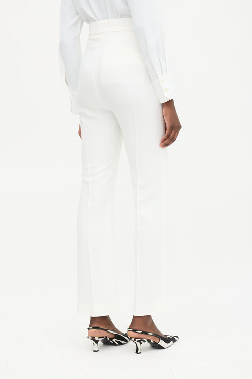 Crepe High Waist Trouser