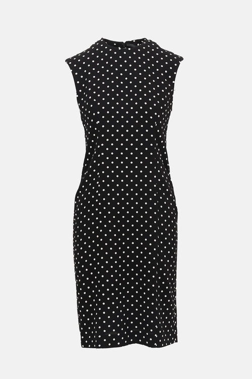 Haider Ackermann Crepe Polka Dot Dress
