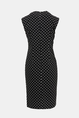 Haider Ackermann Crepe Polka Dot Dress