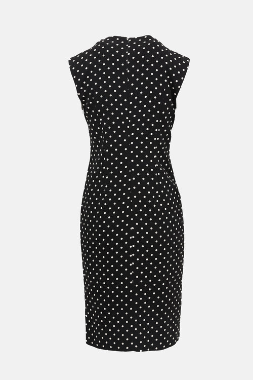 Haider Ackermann Crepe Polka Dot Dress