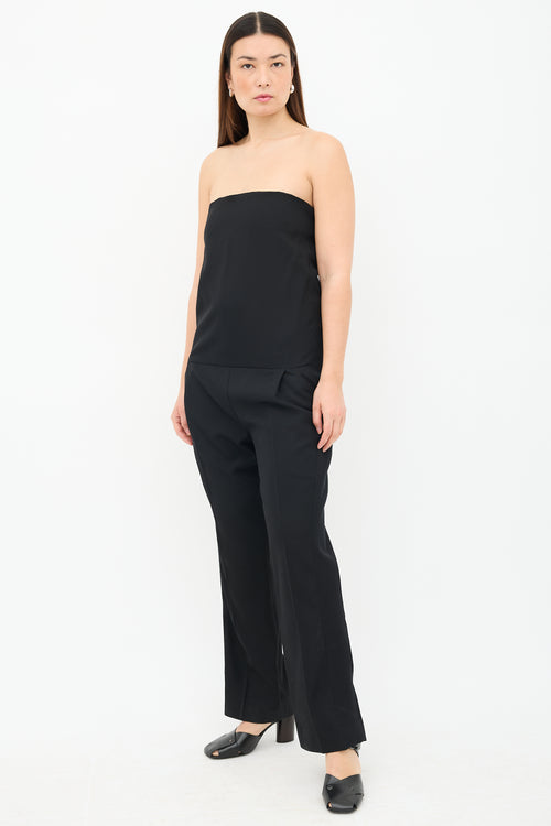 Haider Ackermann Strapless Side Stripe Jumpsuit