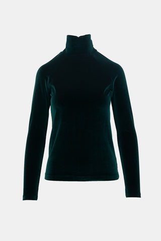 Haider Ackermann Velvet Turtleneck Top