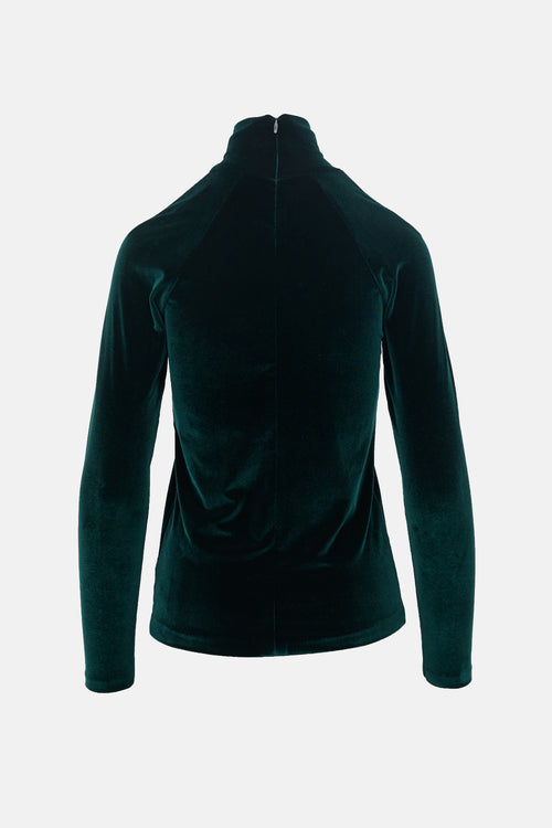Haider Ackermann Velvet Turtleneck Top