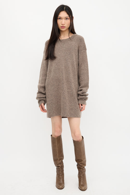 Haider Ackermann Wool & Mohair Oversized Sweater