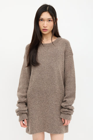 Haider Ackermann Wool & Mohair Oversized Sweater