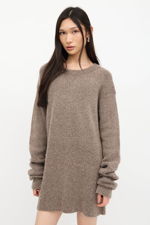 Haider Ackermann Wool & Mohair Oversized Sweater