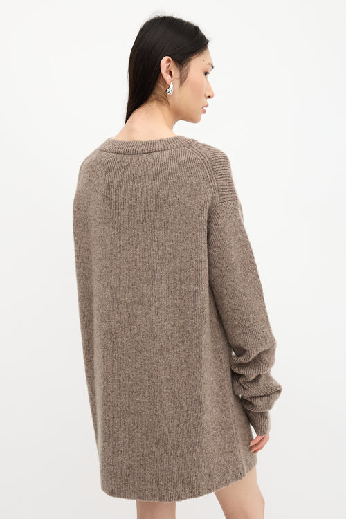 Haider Ackermann Wool & Mohair Oversized Sweater